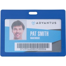 Advantus Horizontal Rigid ID Badge Holder