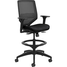 HON Solve Task Stool, Knit Mesh Back