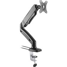 Lorell Active Office Mounting Arm for Monitor - Black