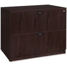 Lorell Prominence 2.0 Espresso Laminate Lateral File - 2-Drawer