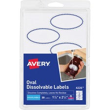Avery® Dissolvable Labels - Preprinted Border