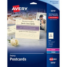 Avery&reg; Laser, Inkjet Print Postcard