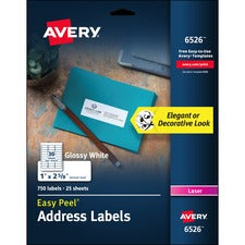 Avery&reg; Glossy Address Labels - Sure Feed Technology