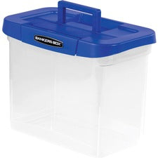 Bankers Box&reg; Heavy Duty Portable Plastic File Box