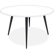 Lorell Round Conference Table Steel Base