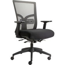 Lorell Mid-Back Mesh Chair with Adjustable Lumbar Support