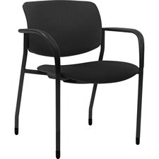 Lorell Stack Chairs with Vinyl Seat & Back