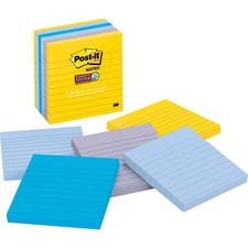 Post-it&reg; Super Sticky Lined Notes - New York Color Collection