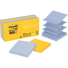 Post-it&reg; Super Sticky Pop-up Notes - New York Color Collection