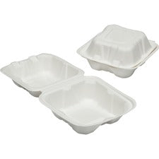 SKILCRAFT Hinged Lid Square Food Tray