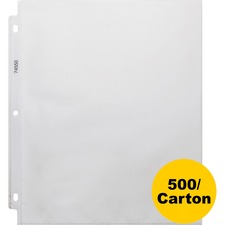 Business Source Top-Loading Poly Sheet Protectors