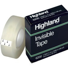 Highland 3/4"W Matte-finish Invisible Tape