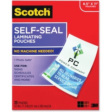 Scotch Self-Seal Laminating Pouches