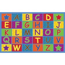 Flagship Carpets Cheerful Alphabet Classroom Rug