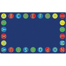 Flagship Carpets Alphabet Circles Seating Rug