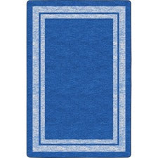 Flagship Carpets Double Light Tone Border Blue Rug