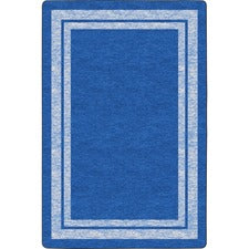 Flagship Carpets Double Light Tone Border Blue Rug