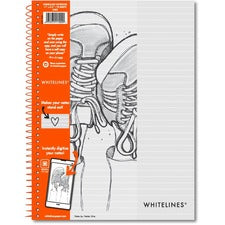 Roaring Spring Spring Whitelines Wirebound Notebook - Letter