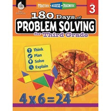 Shell Education 180 Days of Problem Solving for Third Grade Printed Book by Kristin Kemp