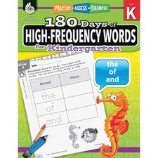 Shell Education High-Frequency Words for Grade K Printed Book by Jessica Hathaway