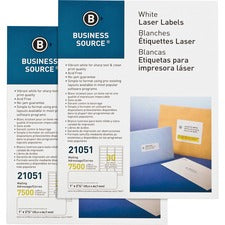 Business Source Bright White Premium-quality Address Labels