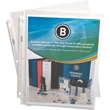 Business Source Top-Loading Poly Sheet Protectors