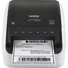 Brother QL-1110NWB Direct Thermal Printer - Monochrome - Desktop - Label Print