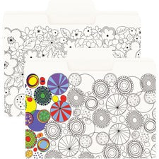 Smead Adult Coloring File Folders