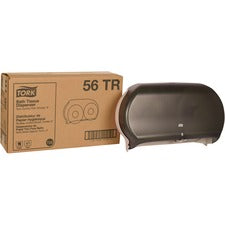 TORK Twin Jumbo Bath Tissue Roll Dispenser, 9 inch Single