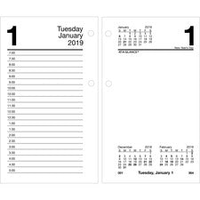 At-A-Glance Loose-leaf Daily Desk Calendar Refill