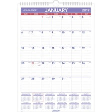 At-A-Glance Plan-A-Month Wall Calendar