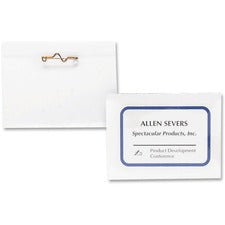 Business Source Pin-Style Holder Name Badge Kits