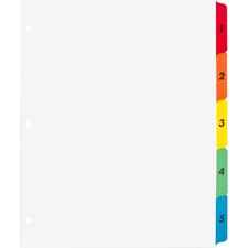 Business Source Table of Content Quick Index Dividers