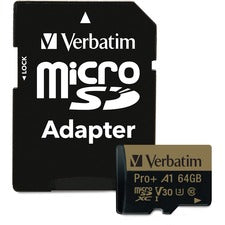 Verbatim PRO Plus 64 GB Class 10/UHS-I (U3) microSDXC