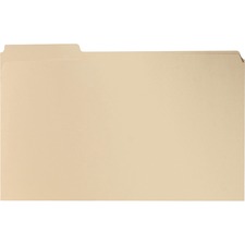 Business Source 2-Ply 1/3-cut Tab Manila File Folders