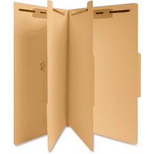 Business Source 6-Part Manila Classification Folders