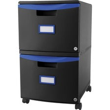 Storex 2-drawer Mobile File Cabinet