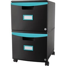 Storex 2-drawer Mobile File Cabinet