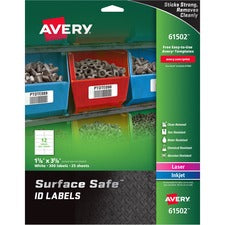 Avery&reg; Water-resistant Surface Safe ID Labels