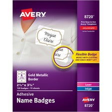 Avery&reg; Self-Adhesive Removable Name Tag Labels