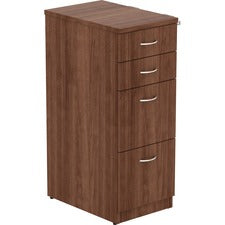 Lorell Walnut Laminate 4-drawer File Cabinet