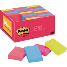 Post-it&reg; Notes Original Notepad Value Pack - Cape Town Color Collection