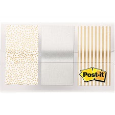 Post-it&reg; Metallic Color Flags in On-the-Go Dispenser