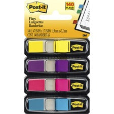 Post-it&reg; 1/2"W Flags in Bright Colors - 24 Dispensers