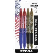Zebra Pen Orbitz Patriotic Collection Ballpoint Pens