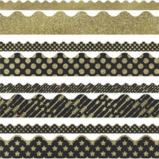 Carson Dellosa Education Sparkle & Shine Scalloped Borders Set