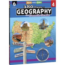 Shell Education 180 Days of Geography Resource Printed Book