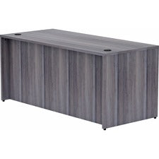Lorell Weathered Charcoal Laminate Desk Shell