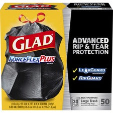 Glad ForceFlexPlus Large Trash Drawstring Bags