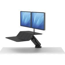 Fellowes Lotus™ RT Sit-Stand Workstation Black Dual